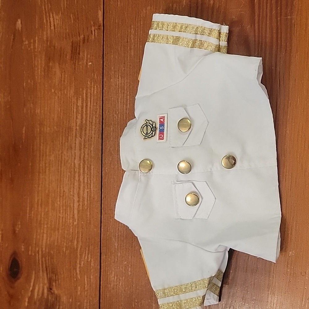 Build-A-Bear White‎ Military Officer Shirt